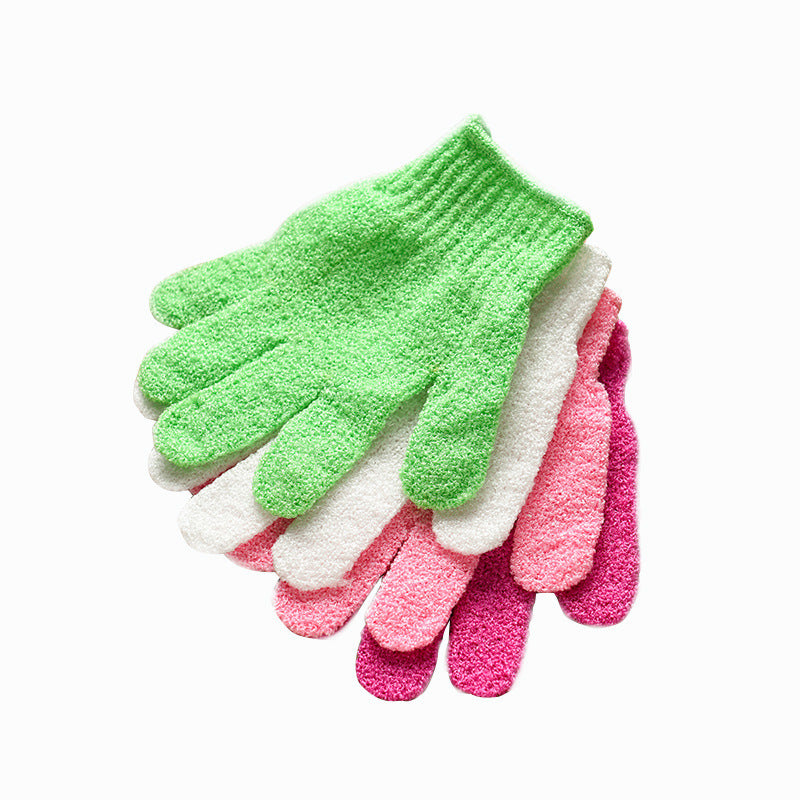 6pair Bath exfoliating gloves