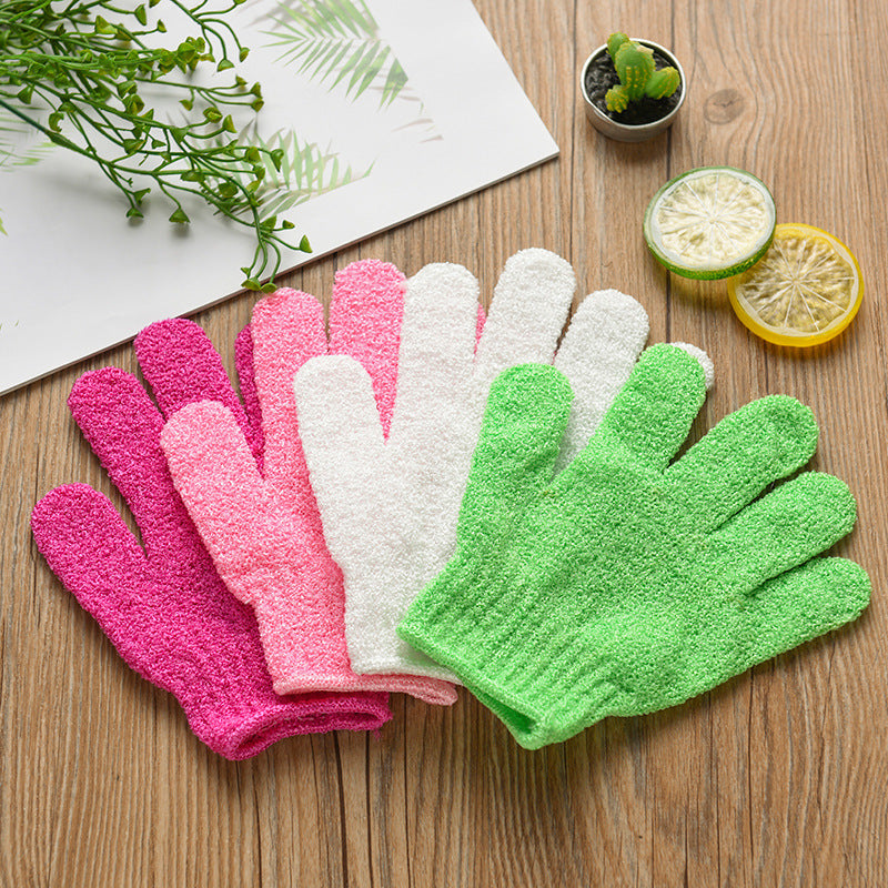 6pair Bath exfoliating gloves