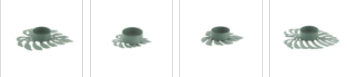 4-piece Leaf Ornament Candle Holder Set