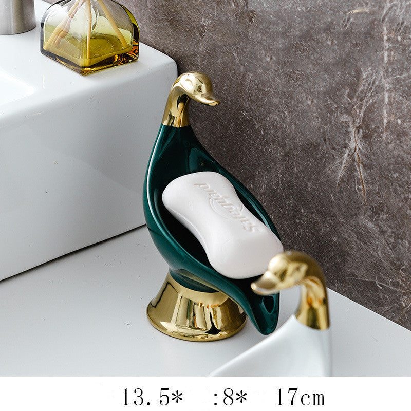 Swan Ceramic Soap Dish