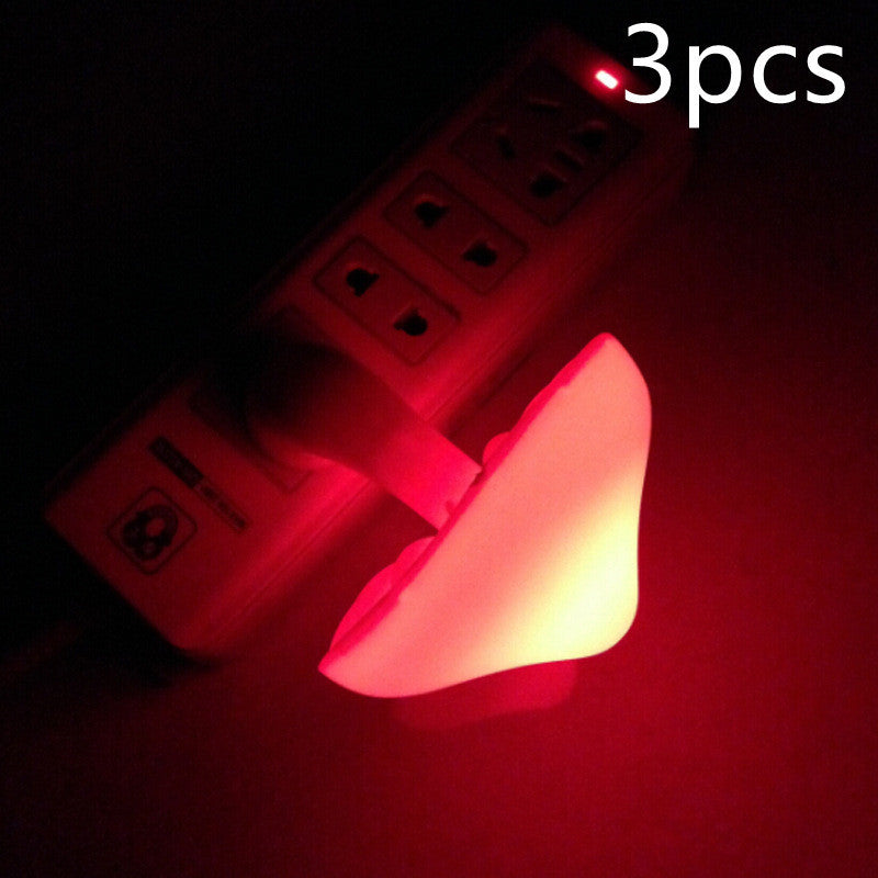 3pc LED Night Wall Socket Lamp (US plug)