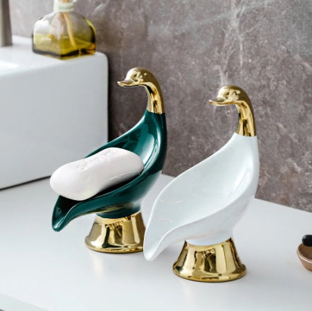 Swan Ceramic Soap Dish