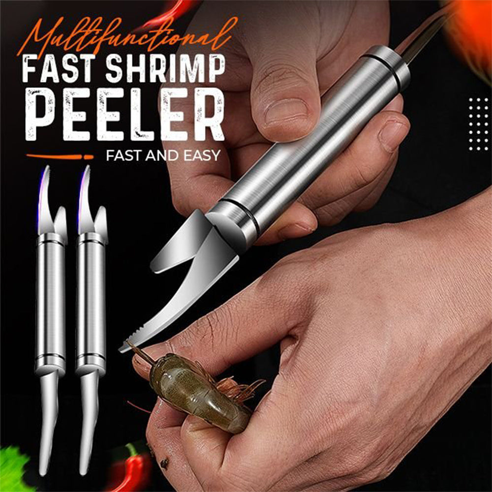 2pc Multifunctional Stainless Steel Fish Scale Remover & Cutting Tool