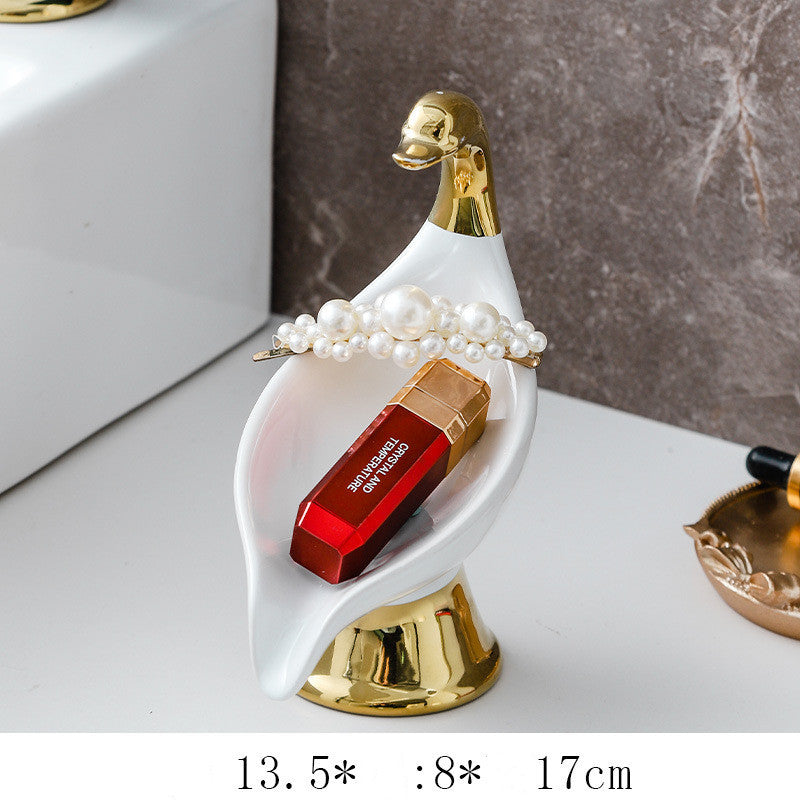 Swan Ceramic Soap Dish
