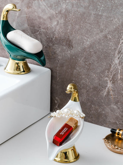 Swan Ceramic Soap Dish