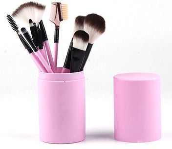 12pc makeup brush set