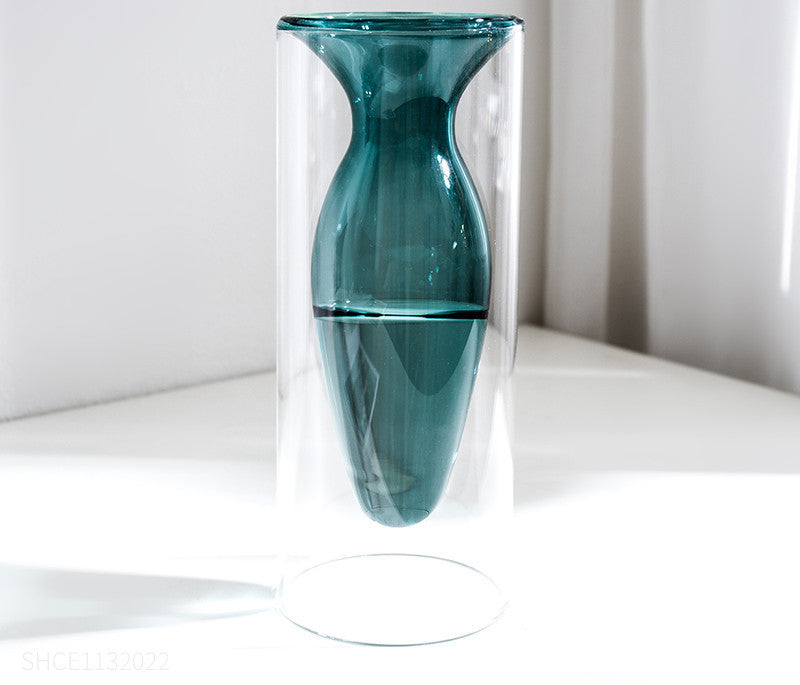 Stone-Shaped Glass Vase