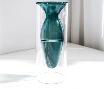 Stone-Shaped Glass Vase