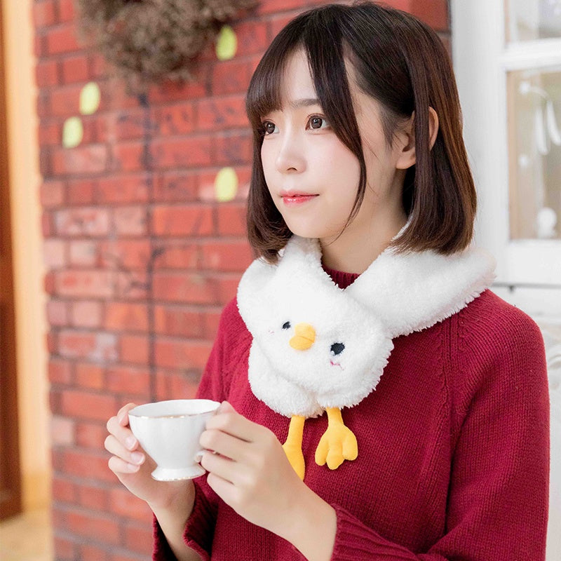 Fluffy Duck Neck Warmer