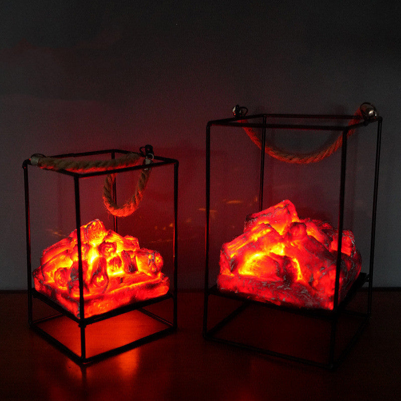 LED Flame Fireplace Lamp