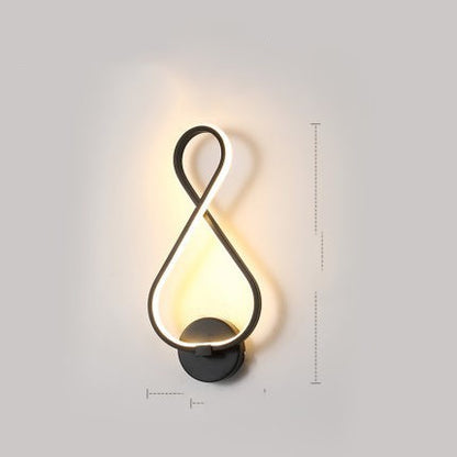 Minimalist LED wall lamp