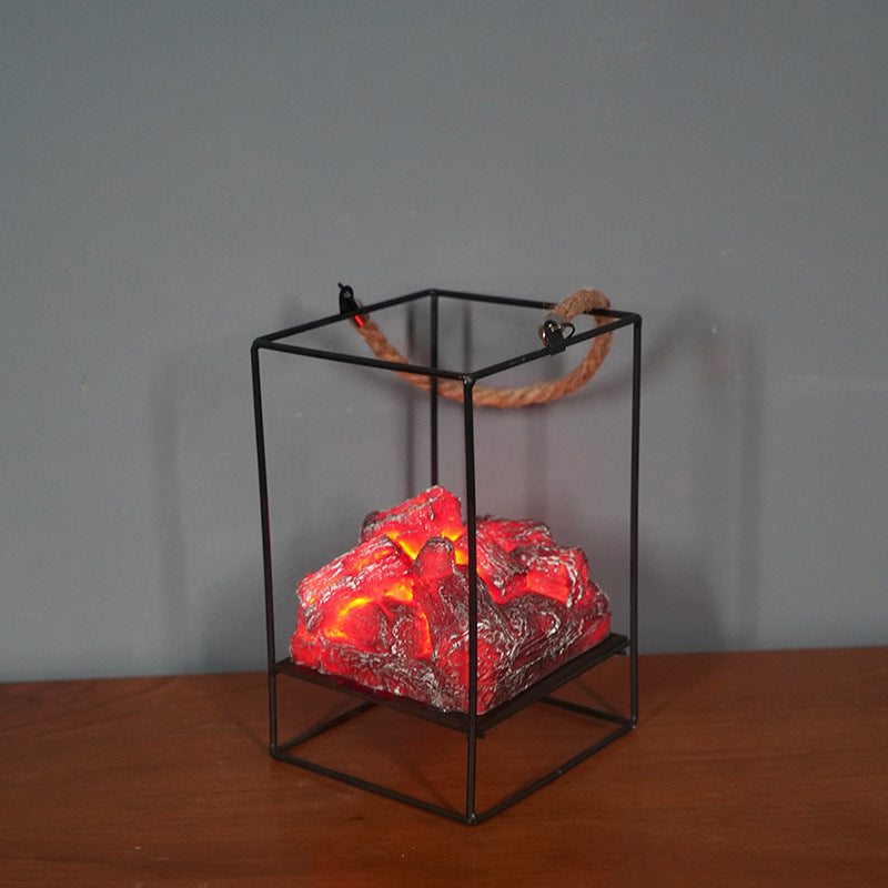 LED Flame Fireplace Lamp