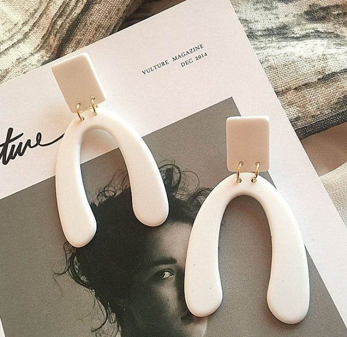 Wish bone earrings