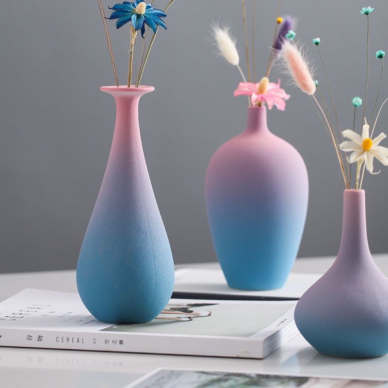 Ombre Ceramic Vase