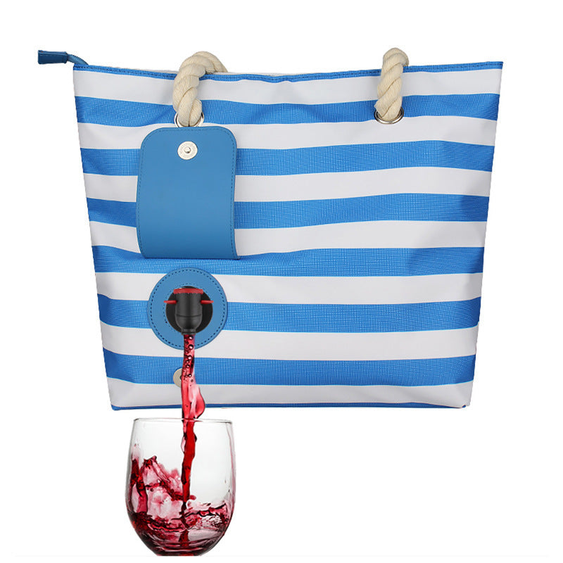 Wine Dispensing Outdoor Tote Bag