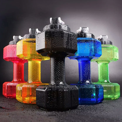 2.6kg Capacity Water Filling Dumbbell Water Bottle