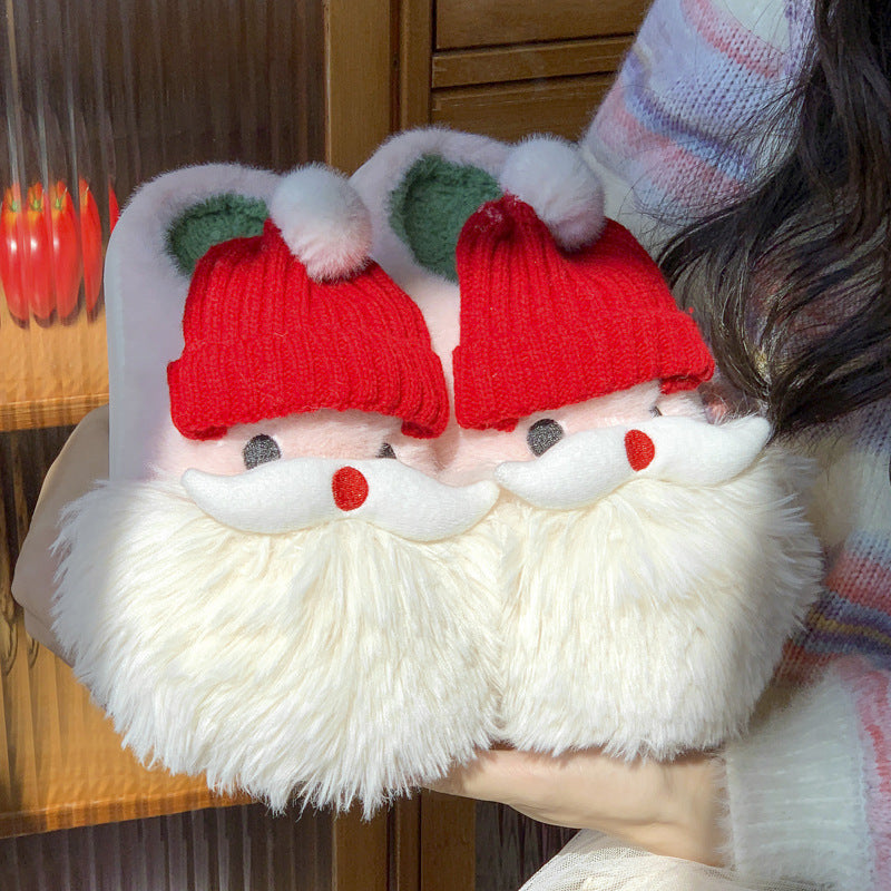 Christmas Santa Claus Warm Indoor Shoes