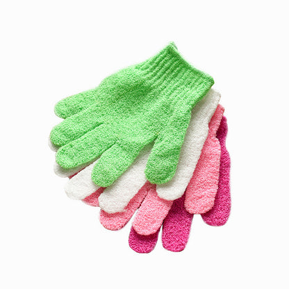 6pair Bath exfoliating gloves
