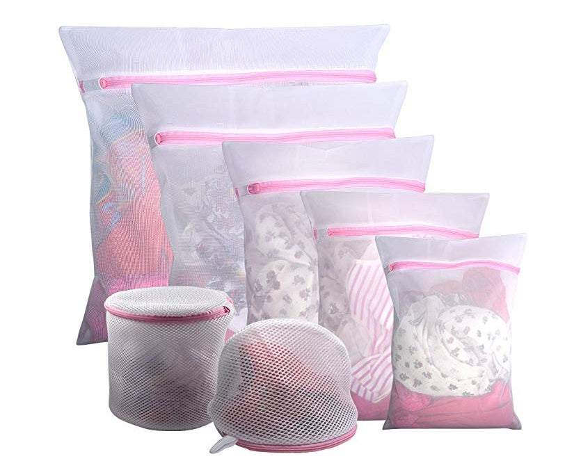 7pc Mesh Underwear Laundry Wash Bag Set