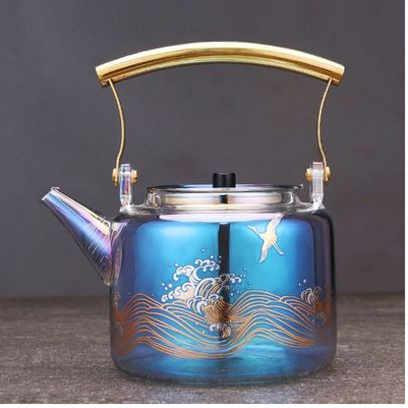 Heat-resistant Colorful Glass Kettle