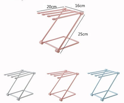 Foldable Kitchen Dishcloth Shelf