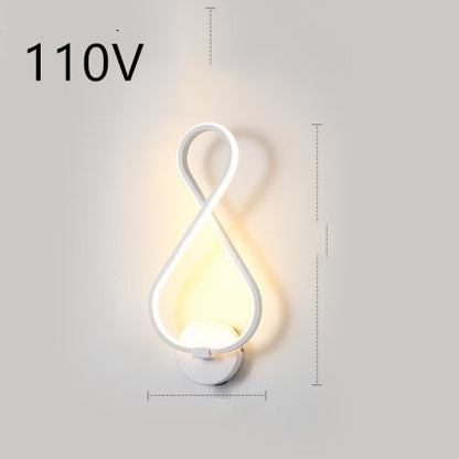 Minimalist LED wall lamp