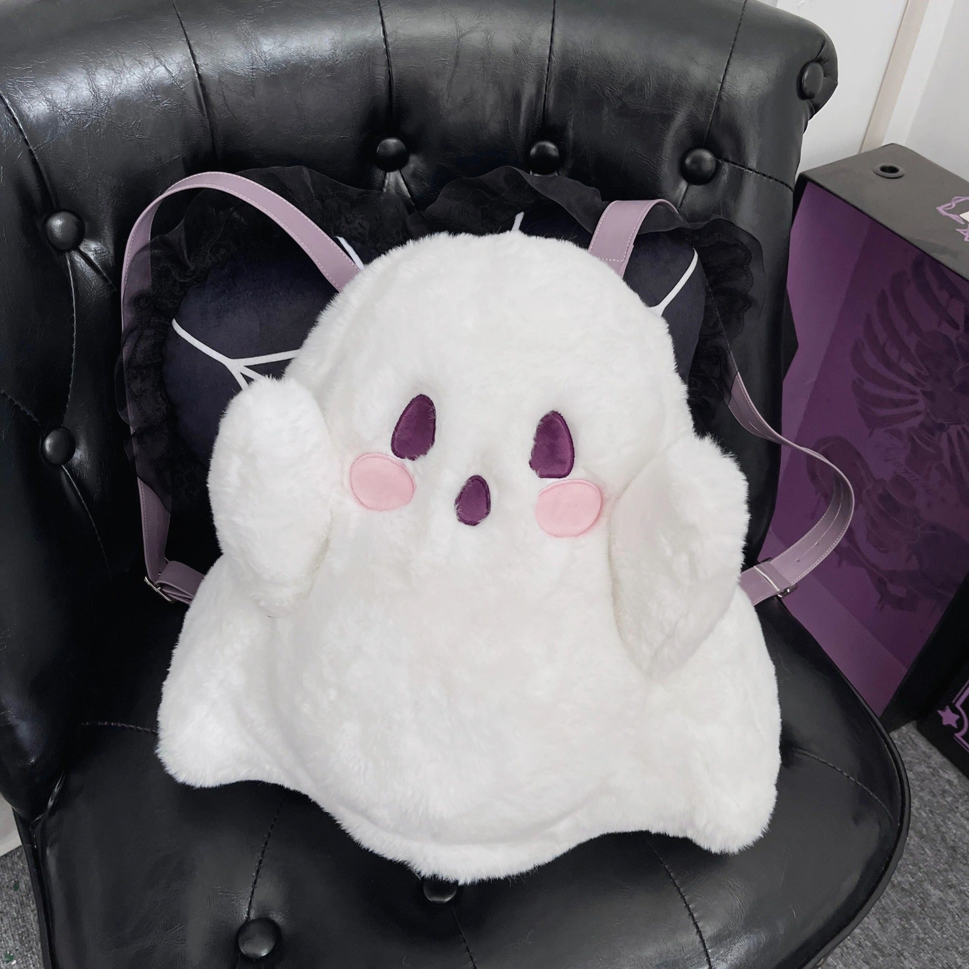 Plush Ghost Cartoon Backpack