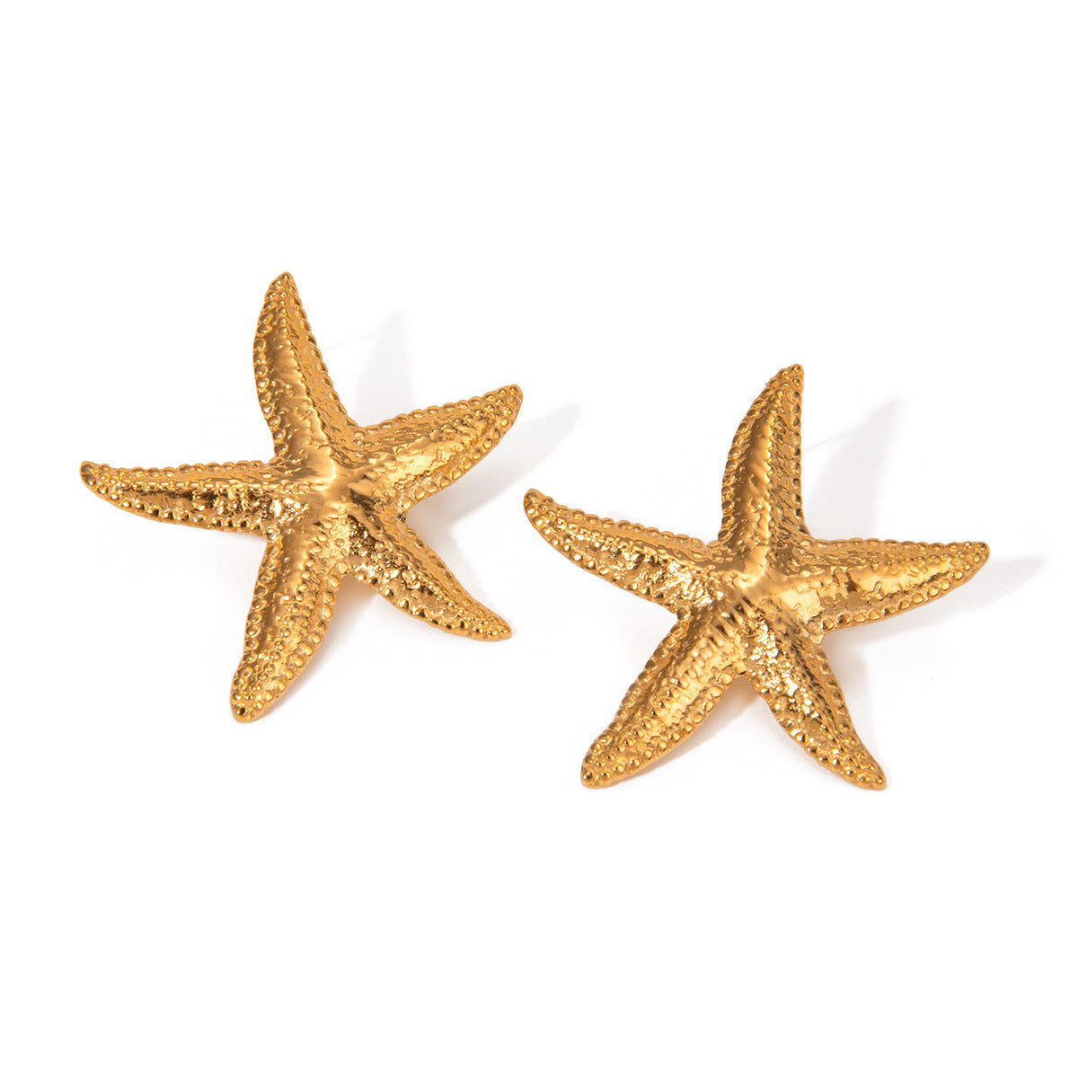 Gold Starfish Earrings