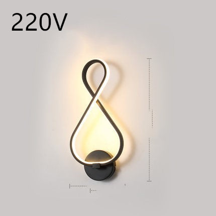 Minimalist LED wall lamp