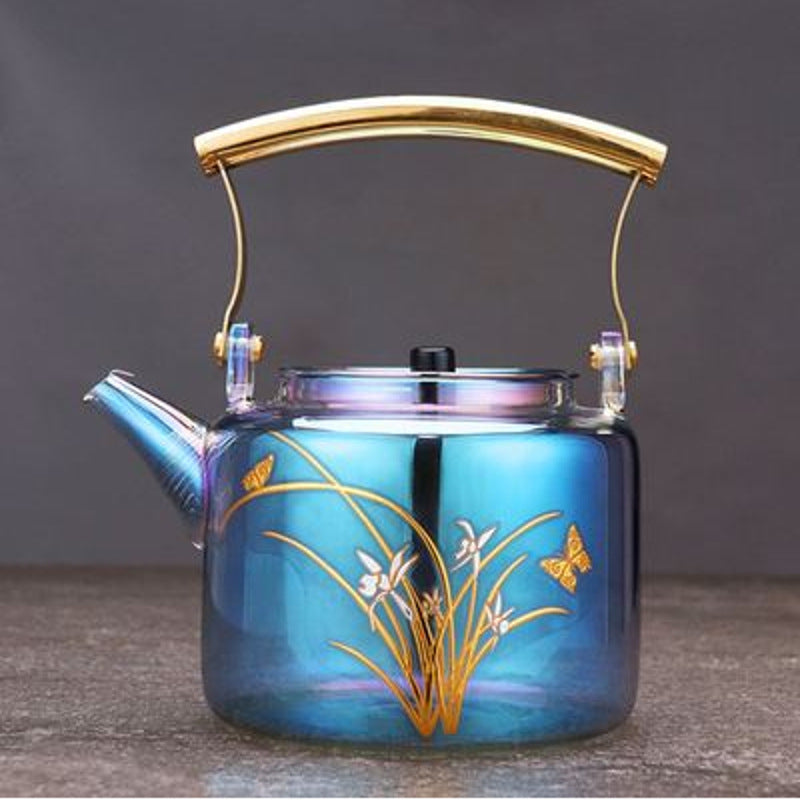 Heat-resistant Colorful Glass Kettle