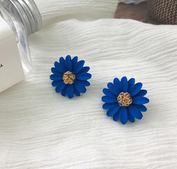 Color flower earring