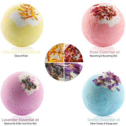 4pcs Fragrant Bath Bomb Set