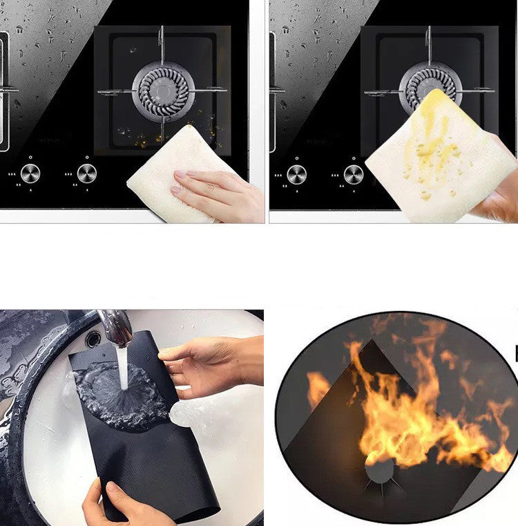 4pcs Reusable Gas Stove Protective Cover