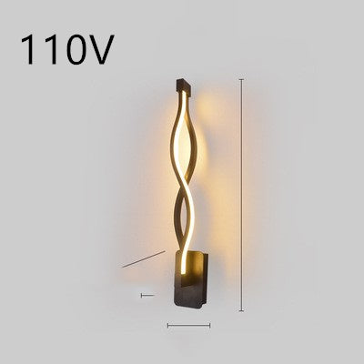 Minimalist LED wall lamp