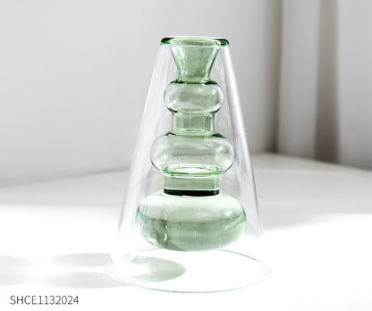 Stone-Shaped Glass Vase