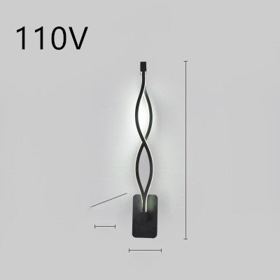 Minimalist LED wall lamp