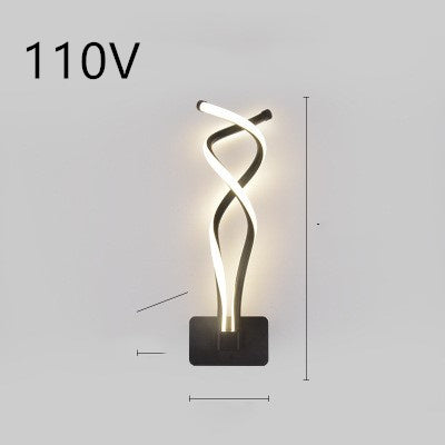 Minimalist LED wall lamp