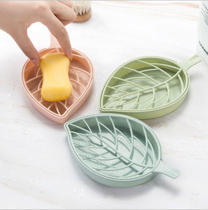 3pc Leaf Shaped Soap Dish