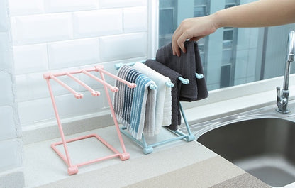 Foldable Kitchen Dishcloth Shelf