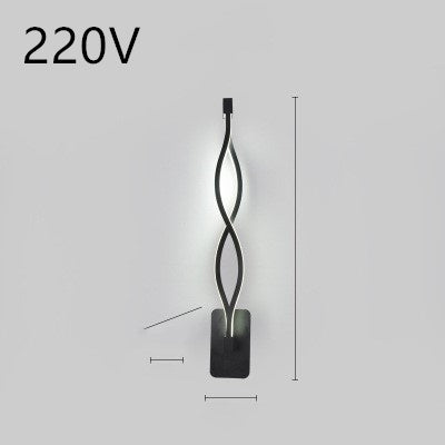 Minimalist LED wall lamp