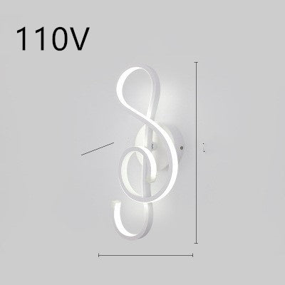 Minimalist LED wall lamp