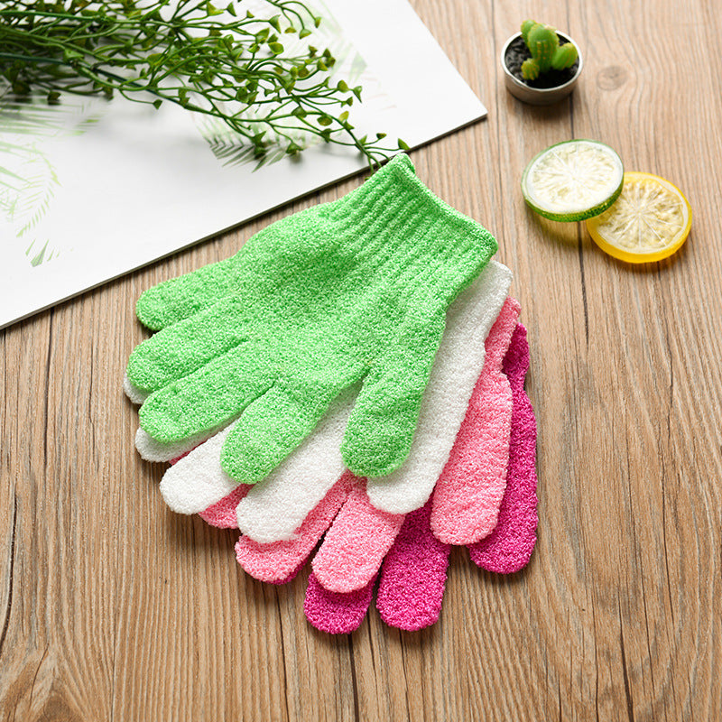 6pair Bath exfoliating gloves