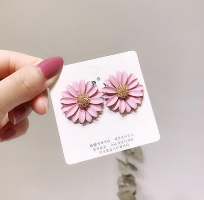 Color flower earring