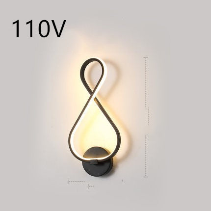 Minimalist LED wall lamp