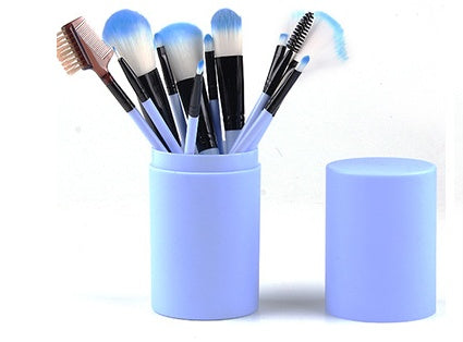 12pc makeup brush set