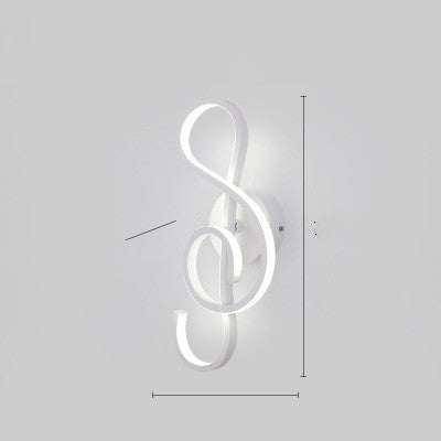 Minimalist LED wall lamp