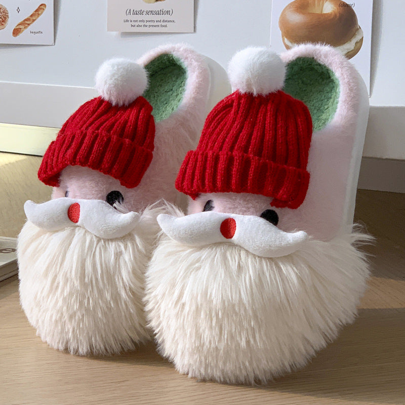 Christmas Santa Claus Warm Indoor Shoes