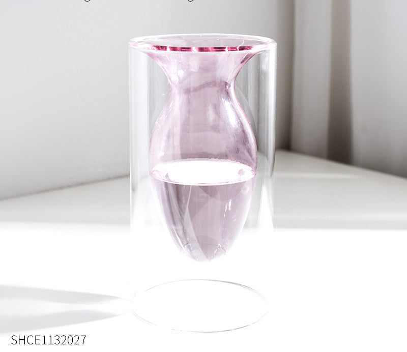 Stone-Shaped Glass Vase