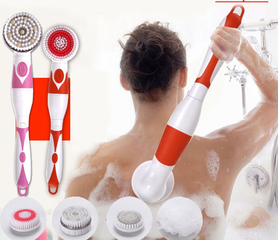 Electric bath back scrubbing brush