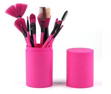 12pc makeup brush set